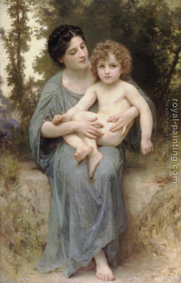 William-Adolphe Bouguereau : Le jeune frere, Little brother II